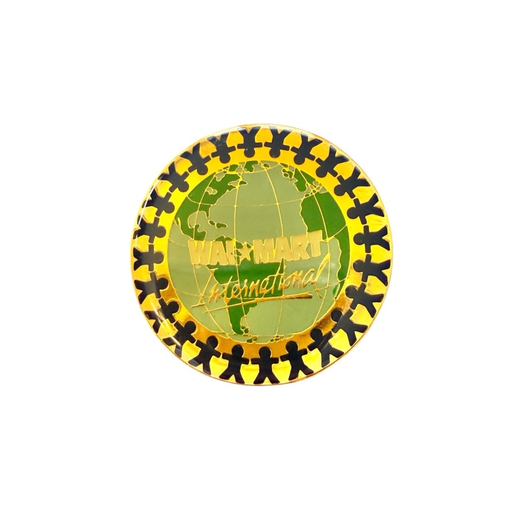 Y2K Vintage Walmart International Employee Pin Corporate Expansion
